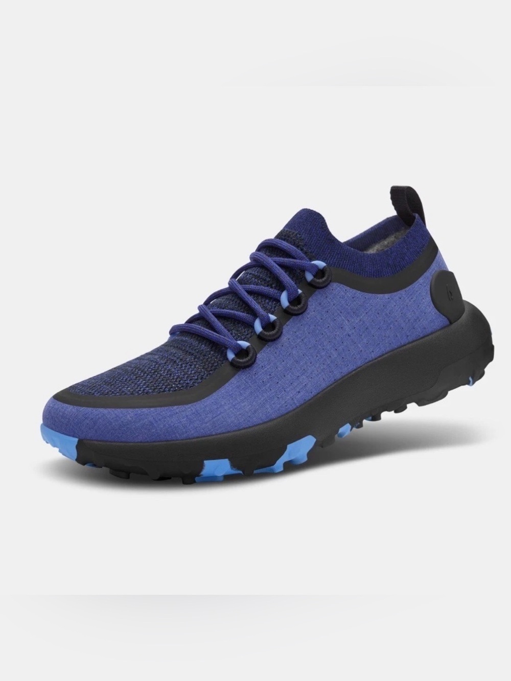 Allbirds trail runners wool hiking sneakers Sz 8 blue VGUC